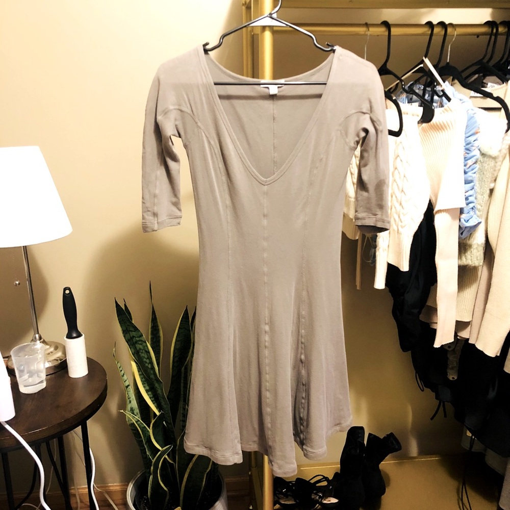 James Perse A line dress in greyish hue